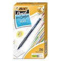 Bic Xtra-Comfort Mech Pencil, 0.7mm, HB (#2.5), Asstd Barrel Colors, PK36 MPG36BK